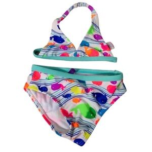 Op Toddler Girl's Whale Print Bikini